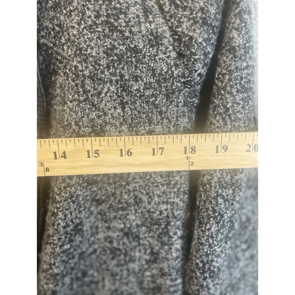 Mercer & Madison Womens Cardigan Sweater Size Large Gray 100% Merino Wool Knit - Picture 3 of 6